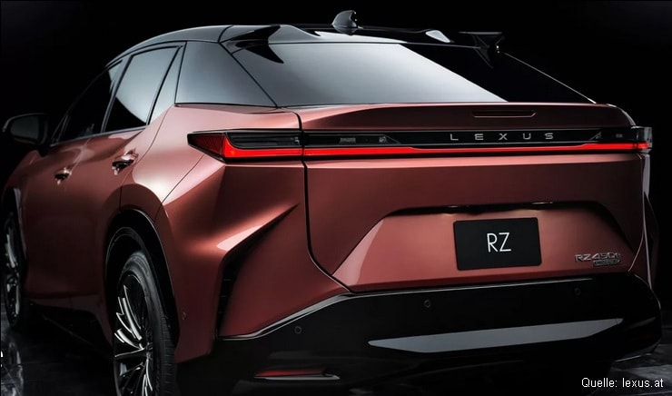 Lexus RZ450e back Lexus RZ450e back